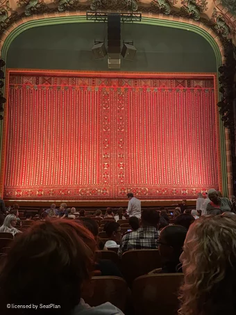 New Amsterdam Theatre Orchestra L109 view from seat photo