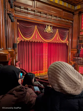 St Martin's Theatre Dress Circle D2 view from seat photo
