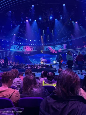 Wembley Park Theatre Platform 1 F21 view from seat photo