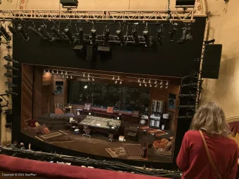 Golden Theatre Front Mezzanine C116 view from seat photo