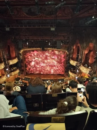 Lyceum Theatre Grand Circle H19 view from seat photo