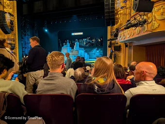 Longacre Theatre Orchestra O7 view from seat photo