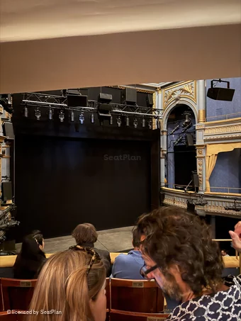 Harold Pinter Theatre Dress Circle D17 view from seat photo