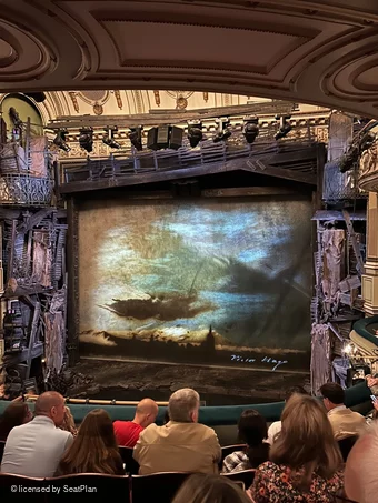 Sondheim Theatre Dress Circle E8 view from seat photo