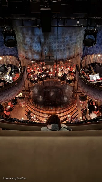 Playhouse Theatre Upper Circle C12 view from seat photo