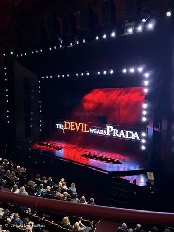 Dominion Theatre Circle B10 view from seat photo