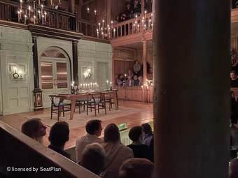 Sam Wanamaker Playhouse Playhouse Lower Gallery A19 view from seat photo