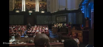 London County Hall Courtroom Stalls F201 view from seat photo