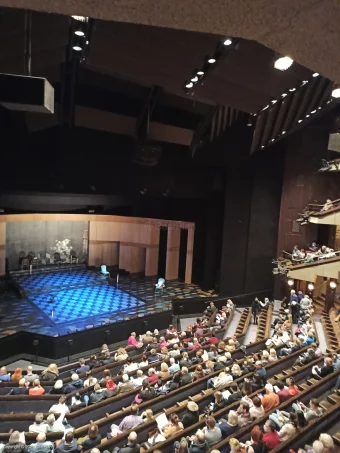 Barbican Theatre Circle A47 view from seat photo