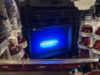 Shaftesbury Theatre Grand Circle C30 view from seat photo