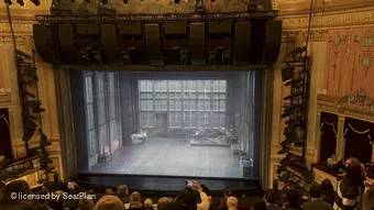 Neil Simon Theatre Mezzanine K120 view from seat photo