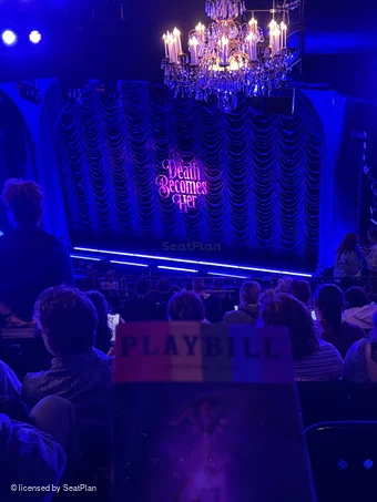 Lunt-Fontanne Theatre Rear Mezzanine M8 view from seat photo