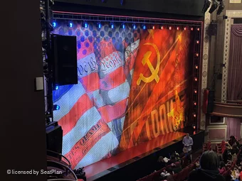 Imperial Theatre Front Mezzanine E113 view from seat photo