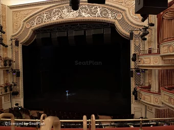 James Earl Jones Theatre Mezzanine D2 view from seat photo