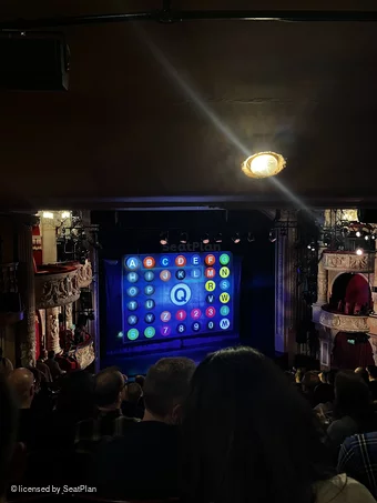 Shaftesbury Theatre Royal Circle K33 view from seat photo