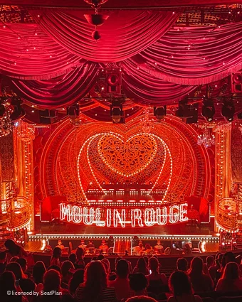 Al Hirschfeld Theatre Mezzanine R106 view from seat photo