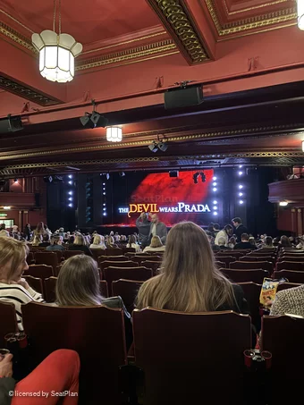 Dominion Theatre Stalls XX18 view from seat photo