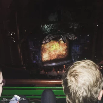 Apollo Victoria Theatre Dress Circle K45 view from seat photo