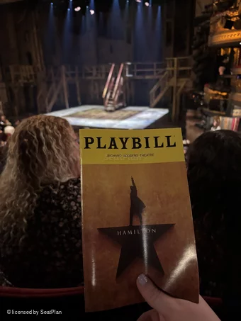 Richard Rodgers Theatre Orchestra P18 view from seat photo