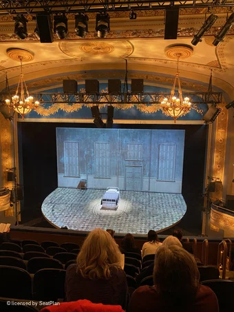 Gerald Schoenfeld Theatre Mezzanine H111 view from seat photo