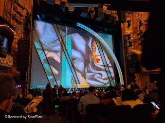 Longacre Theatre Orchestra N2 view from seat photo