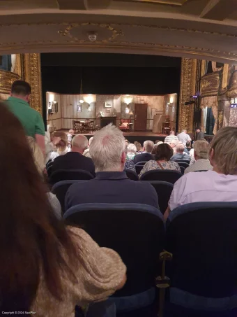 Theatre Royal Haymarket Stalls V8 view from seat photo