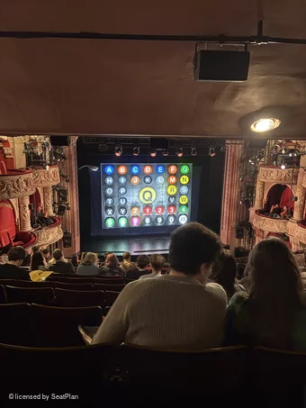 Shaftesbury Theatre Royal Circle L26 view from seat photo