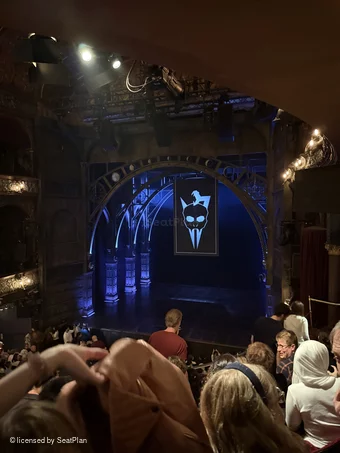Palace Theatre Dress Circle E8 view from seat photo