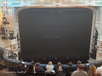 Ambassadors Theatre Circle J11 view from seat photo