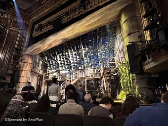 Nederlander Theatre Orchestra G10 view from seat photo