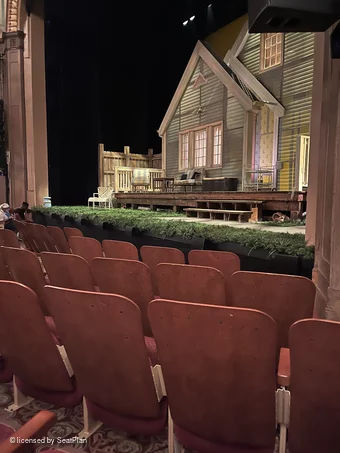 Booth Theatre Orchestra D16 view from seat photo