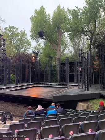 Regent's Park Open Air Theatre Lower Left I12 view from seat photo