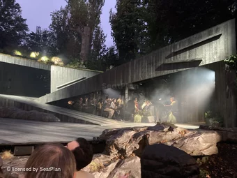 Regent's Park Open Air Theatre Lower Left D6 view from seat photo