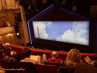 Booth Theatre Mezzanine D10 view from seat photo