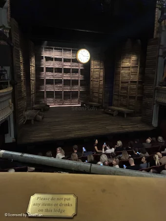 Harold Pinter Theatre Dress Circle A16 view from seat photo