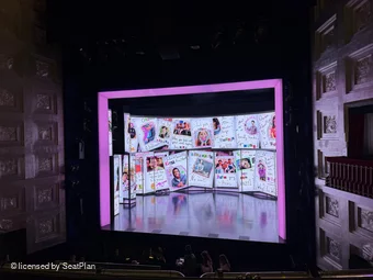 Savoy Theatre Dress Circle B8 view from seat photo