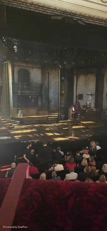 Lyric Theatre Dress Circle A22 view from seat photo