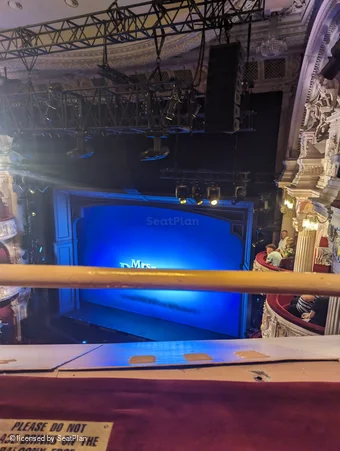 Shaftesbury Theatre Grand Circle A6 view from seat photo
