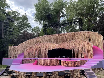 Regent's Park Open Air Theatre Lower Centre G13 view from seat photo