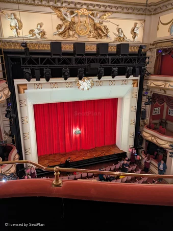Noel Coward Theatre Grand Circle B23 view from seat photo
