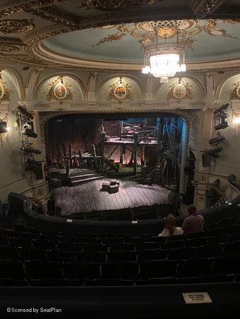 Ambassadors Theatre Circle J13 view from seat photo