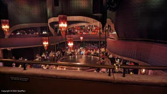 August Wilson Theatre Mezzanine B10 view from seat photo