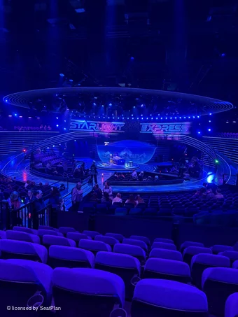 Wembley Park Theatre Locomotive Seats R36 view from seat photo