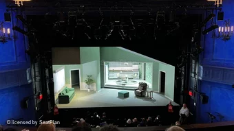 Hayes Theater Mezzanine D107 view from seat photo