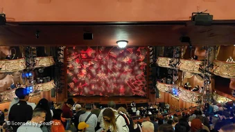 Lyceum Theatre Royal Circle M22 view from seat photo