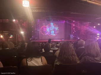 Dominion Theatre Stalls Y47 view from seat photo