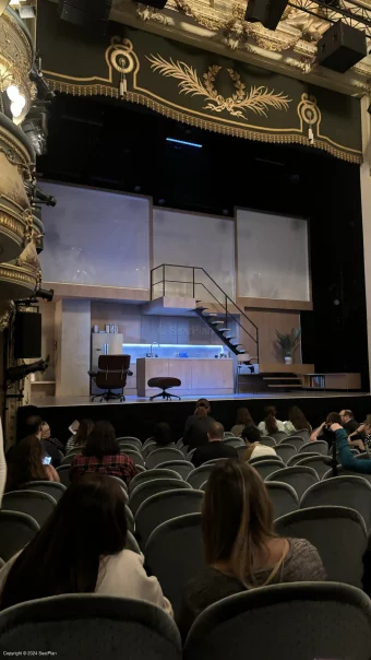 Wyndham's Theatre Stalls L27 view from seat photo