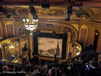 Theatre Royal Haymarket Upper Circle G3 view from seat photo