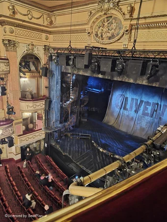 Gielgud Theatre Grand Circle AA6 view from seat photo