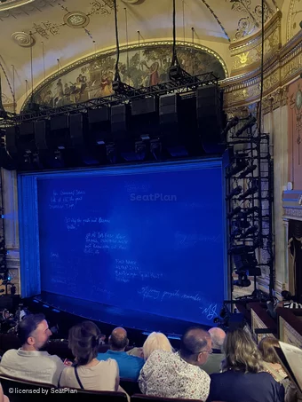 Neil Simon Theatre Mezzanine E10 view from seat photo